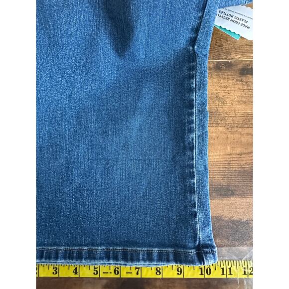 NWT Maurices Everflex Jeans Wide Leg 10 Short Petite High Rise Stretch Denim $65 - Picture 6 of 10